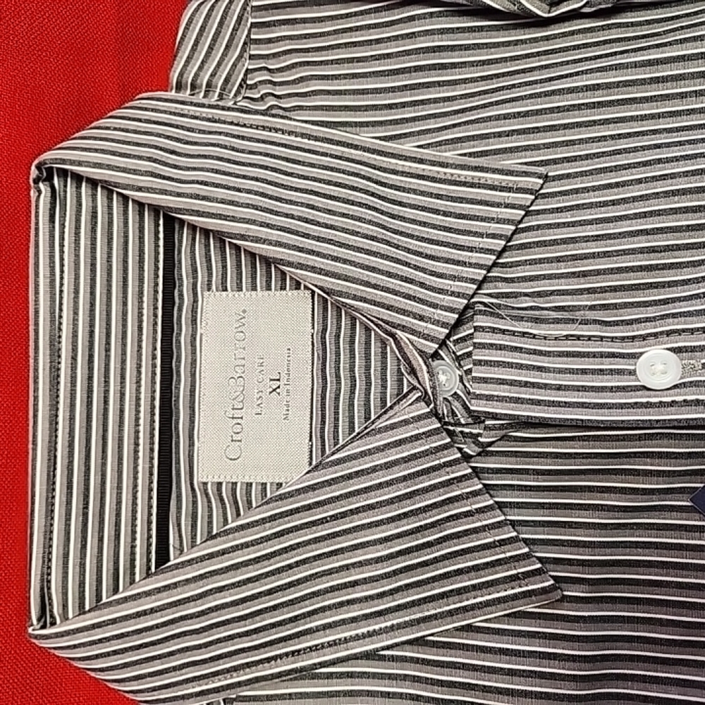Croft & Barrow Striped Button-Up Shirt XL